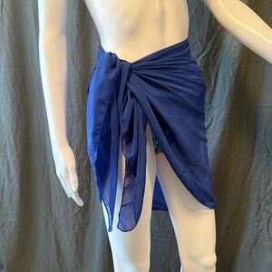 Elegant Azure Swim Sarong